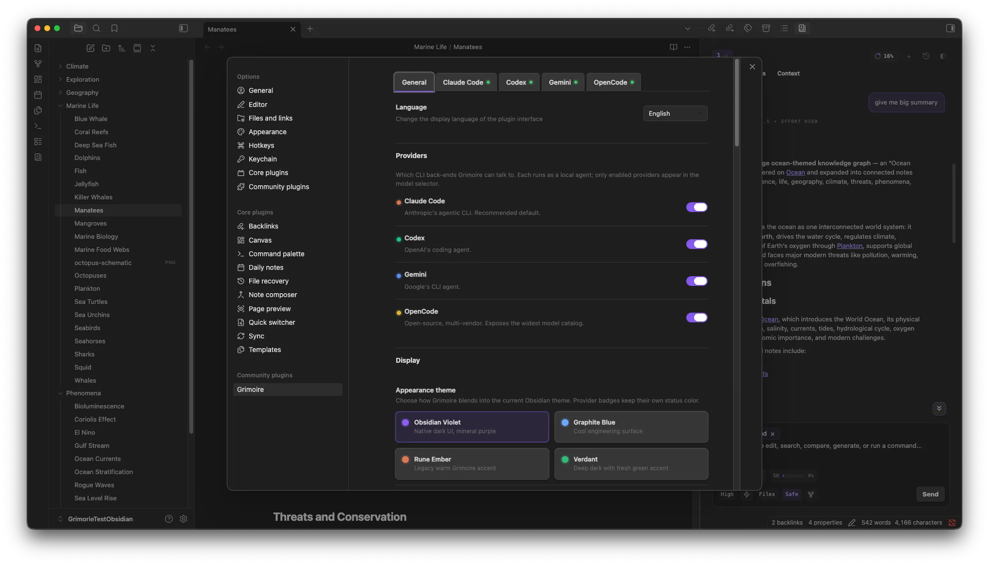Grimoire screenshot
