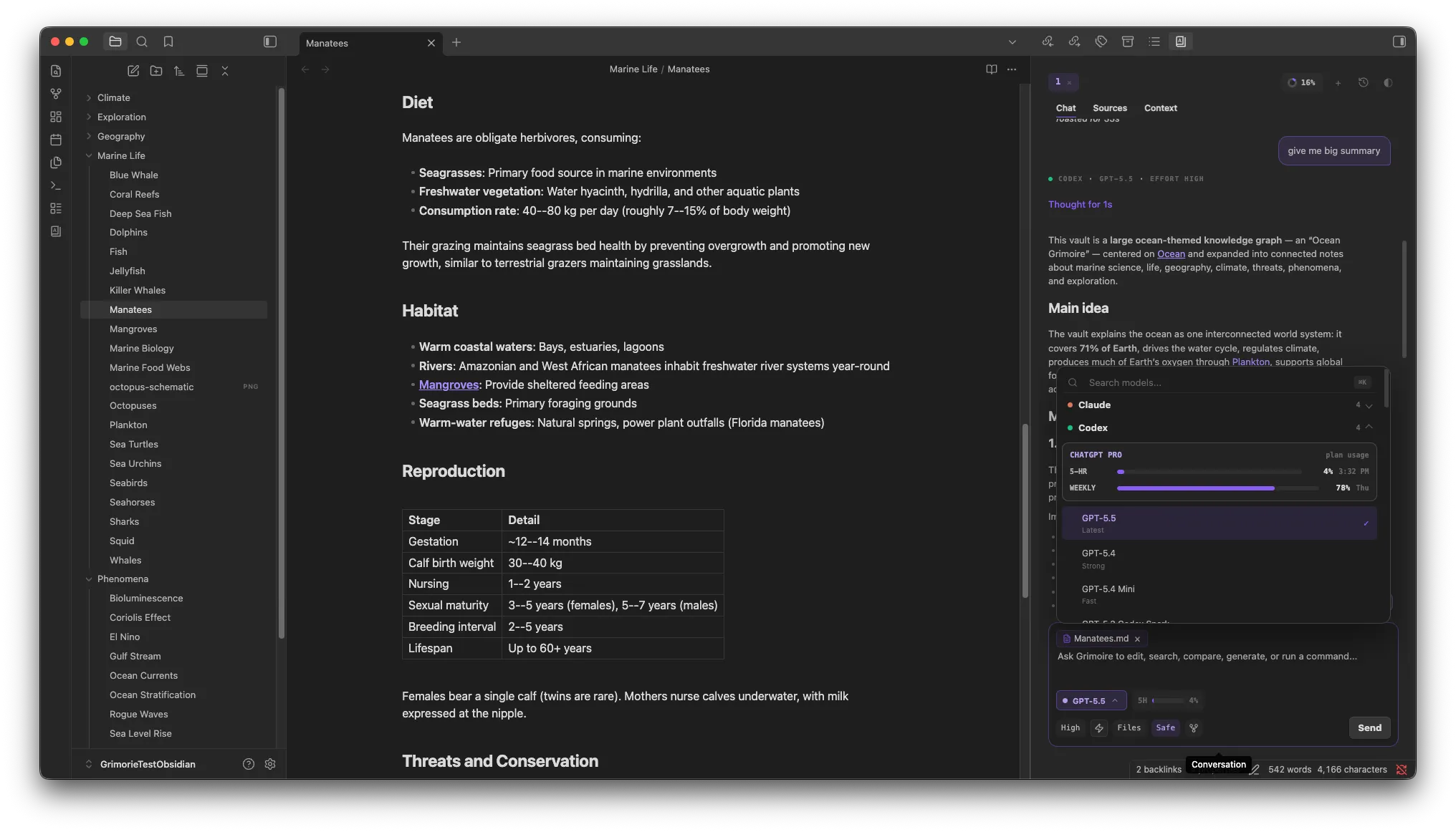 Grimoire screenshot