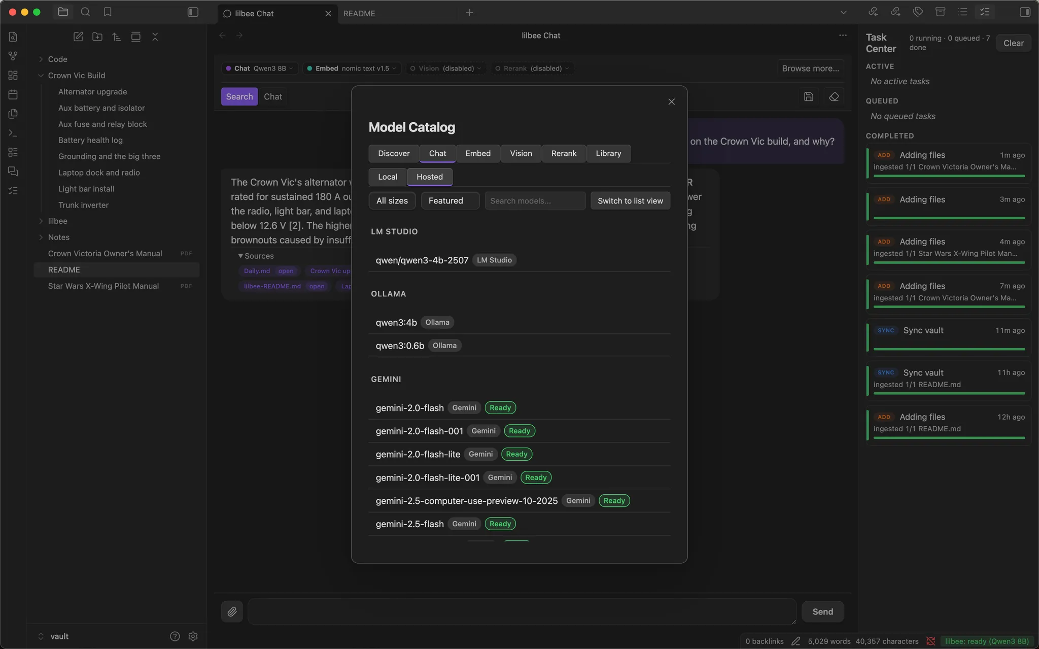 lilbee screenshot