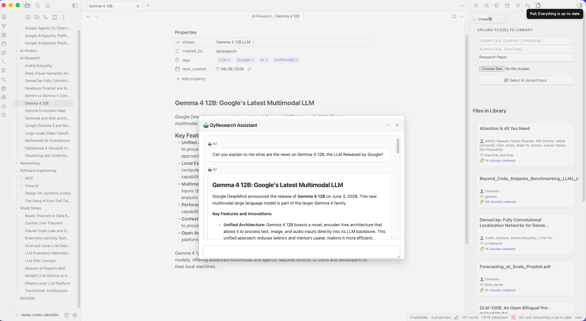 DyResearch AI Sidecar screenshot