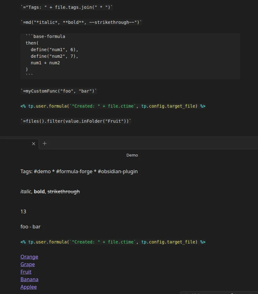 Formula Forge screenshot