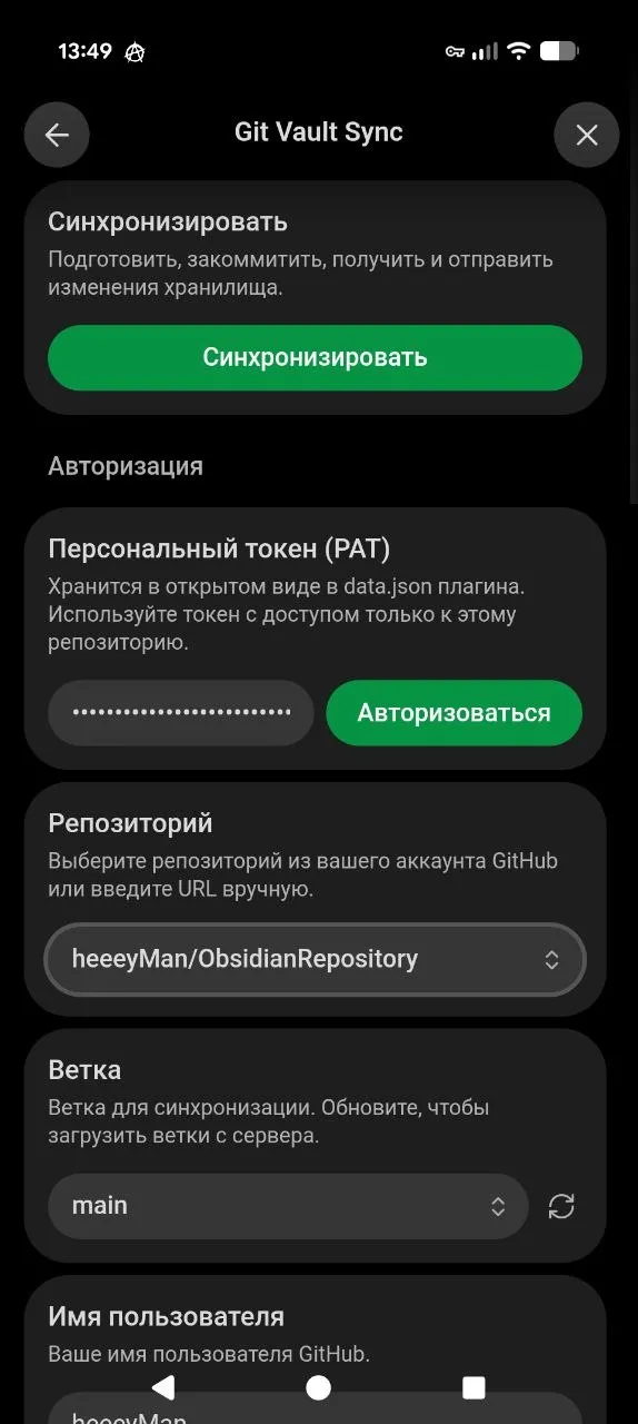Git Vault Sync screenshot