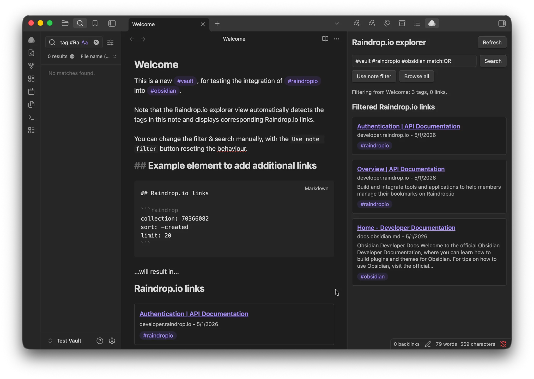 Raindrop.io screenshot