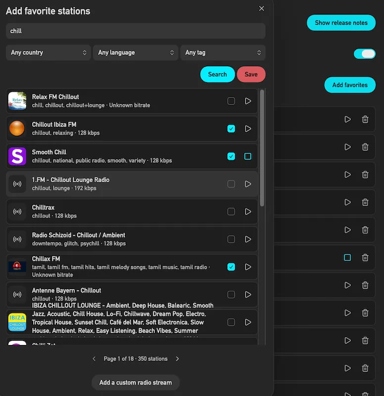StreamRadio screenshot