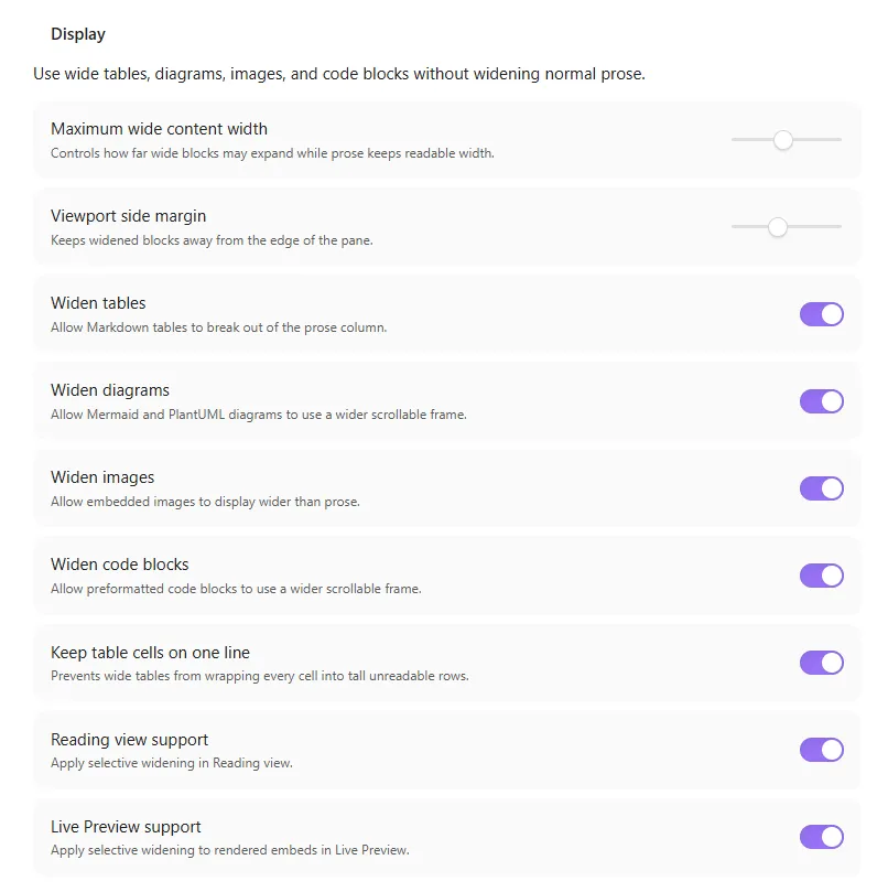 Dynamic Wide Content screenshot