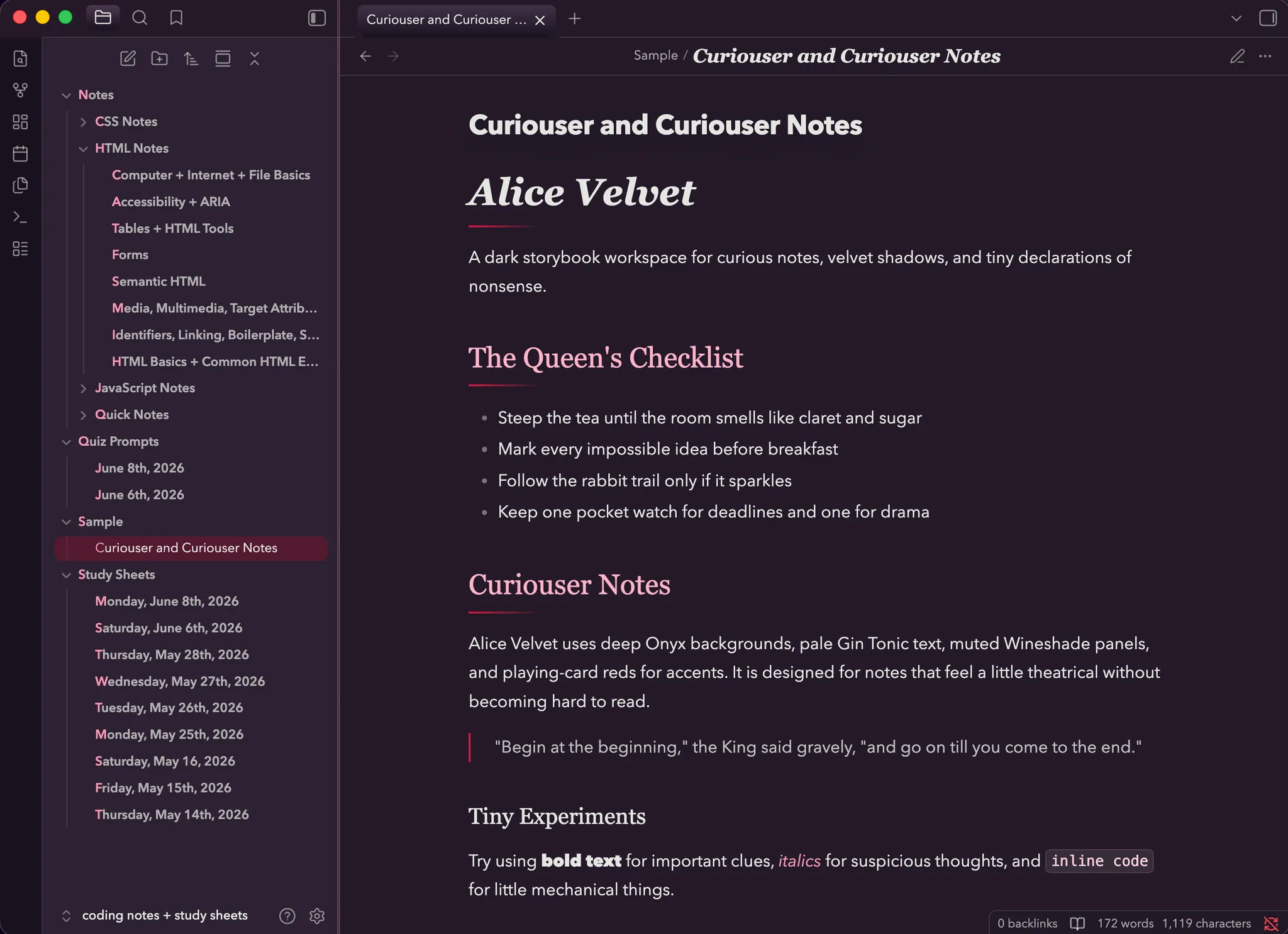 Alice Velvet screenshot
