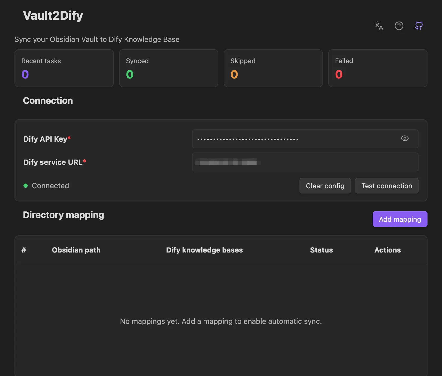Vault2Dify screenshot