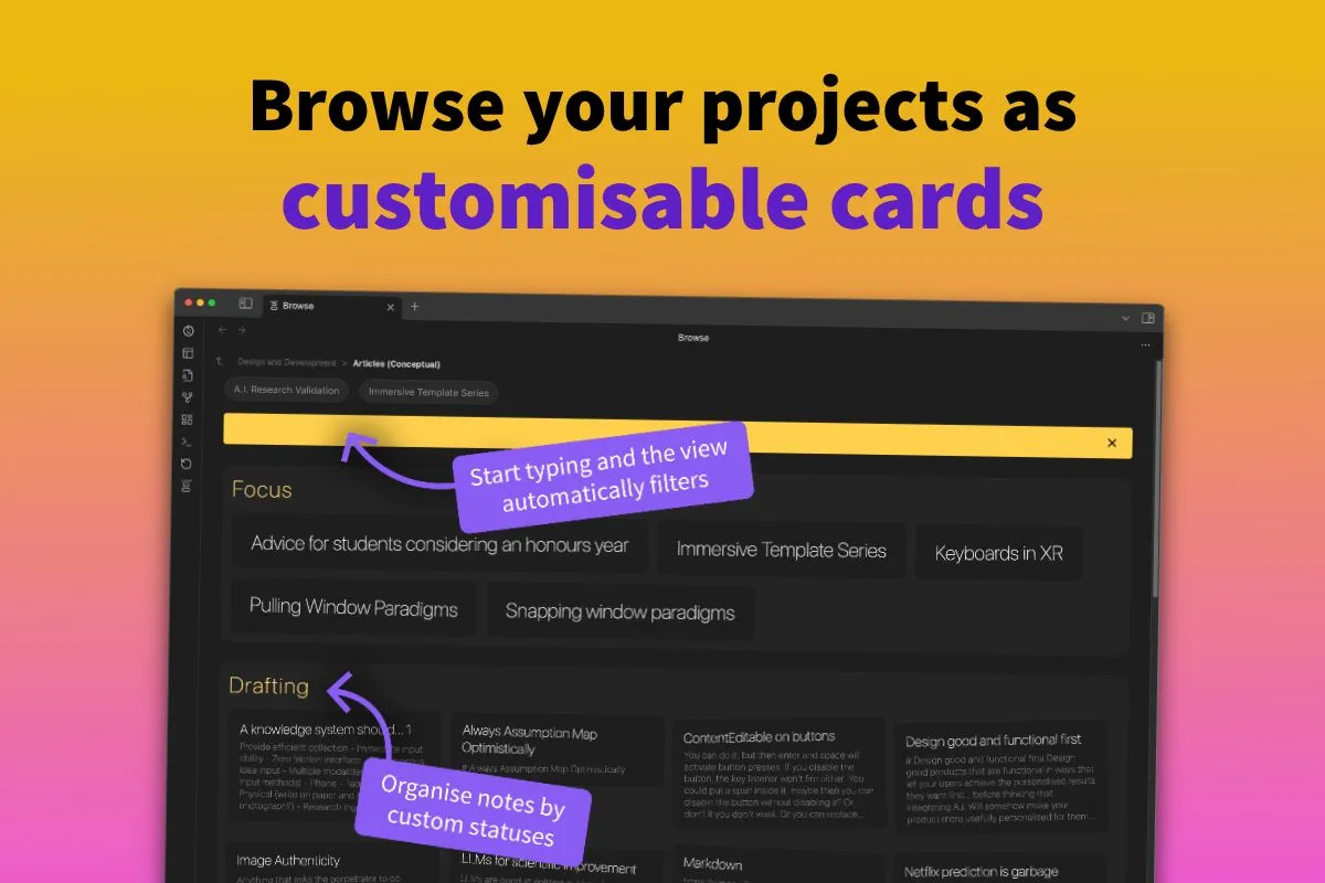 Project Browser screenshot