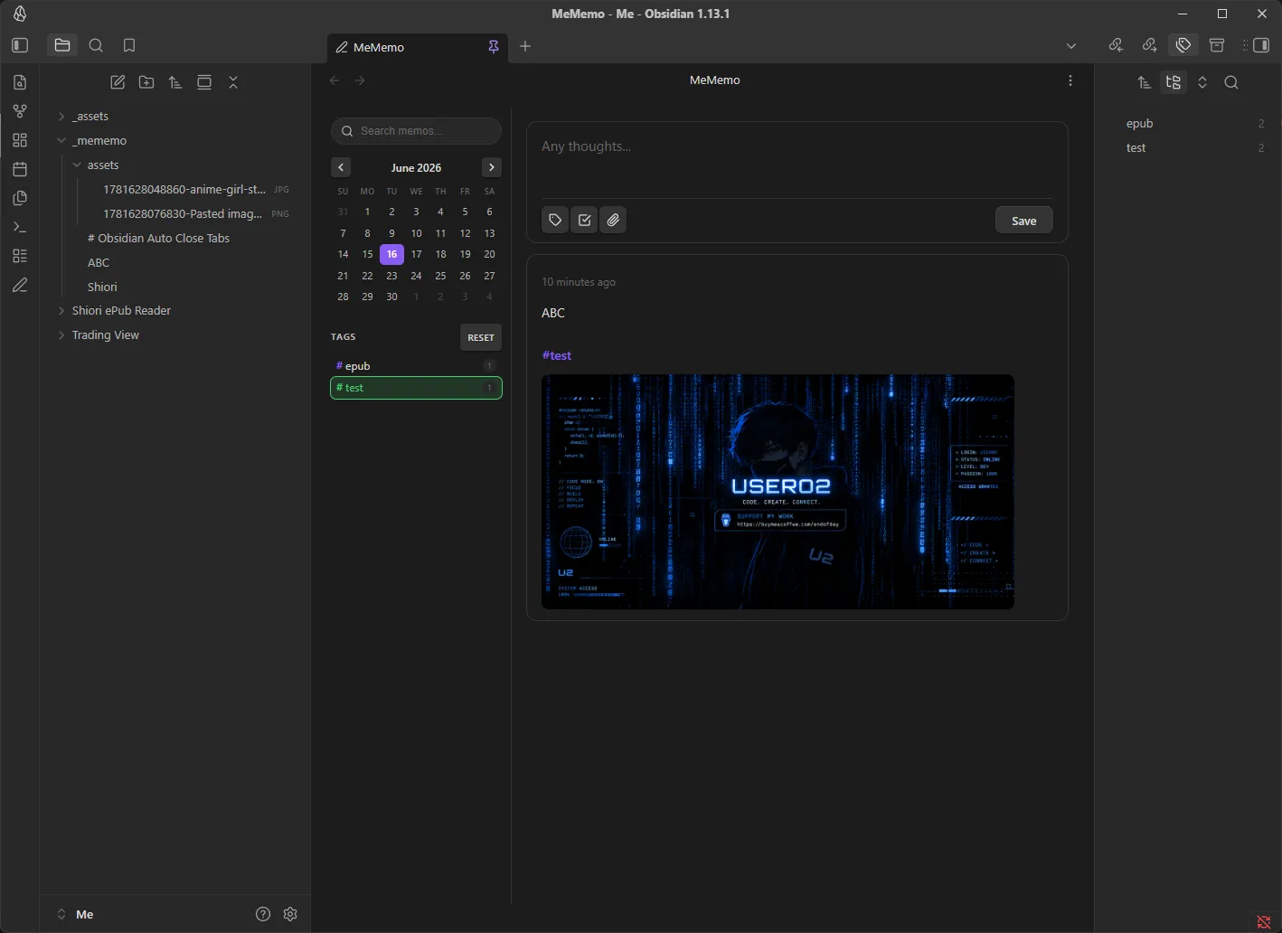 MeMemo screenshot
