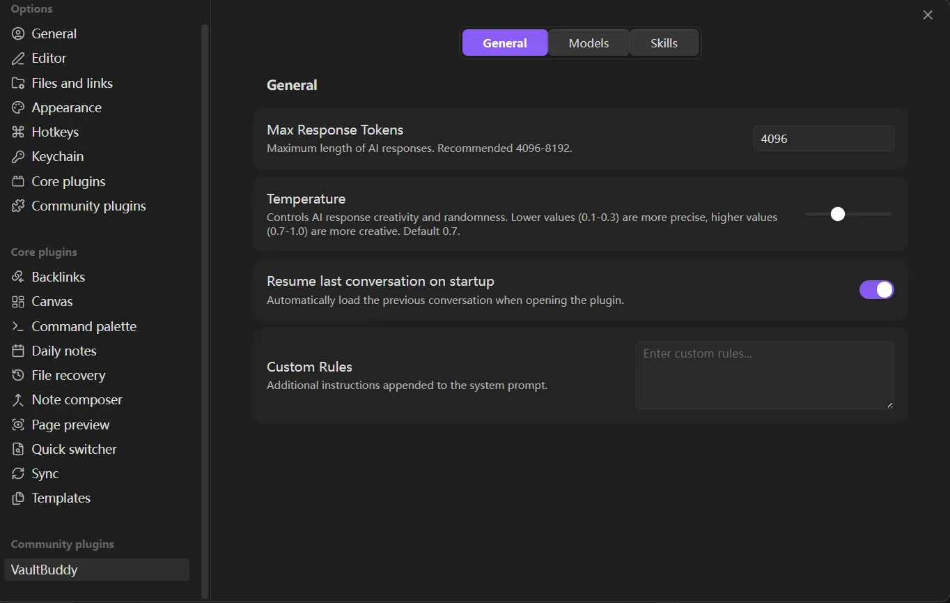 VaultBuddy screenshot