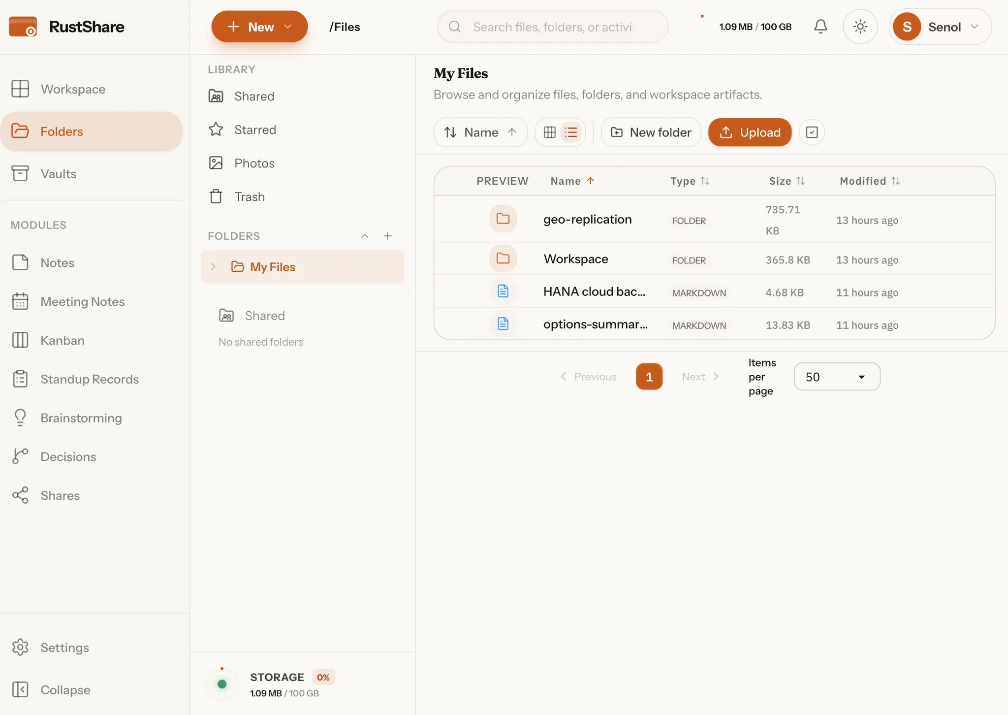 RustShare Vault Sync screenshot