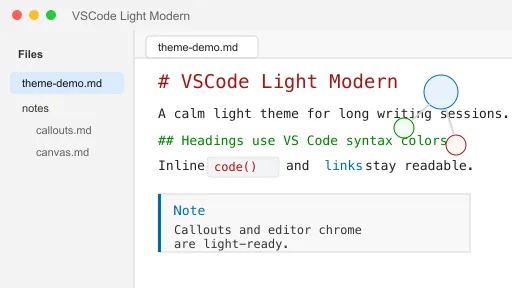 VSCode Light Modern screenshot