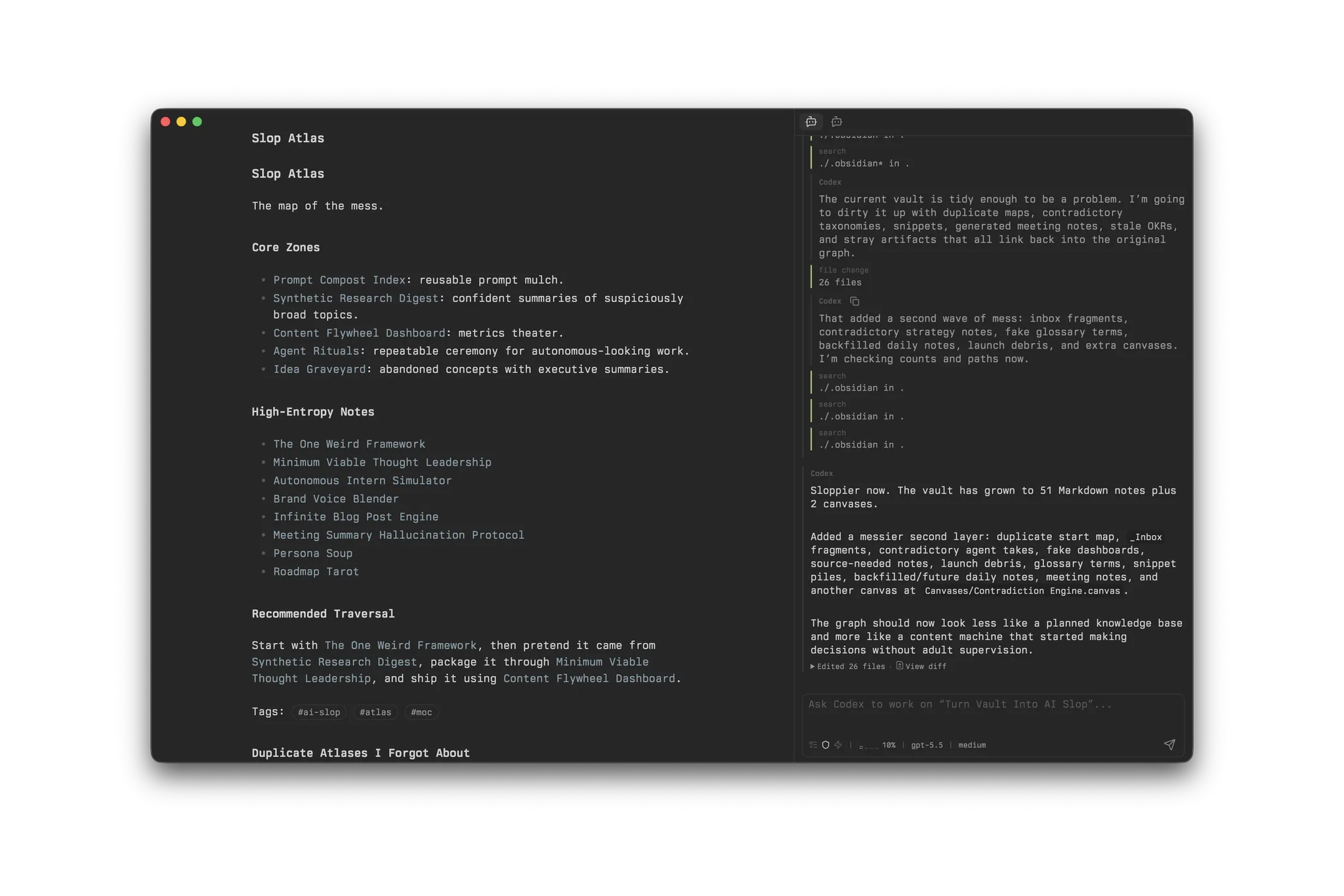 Codex Panel screenshot