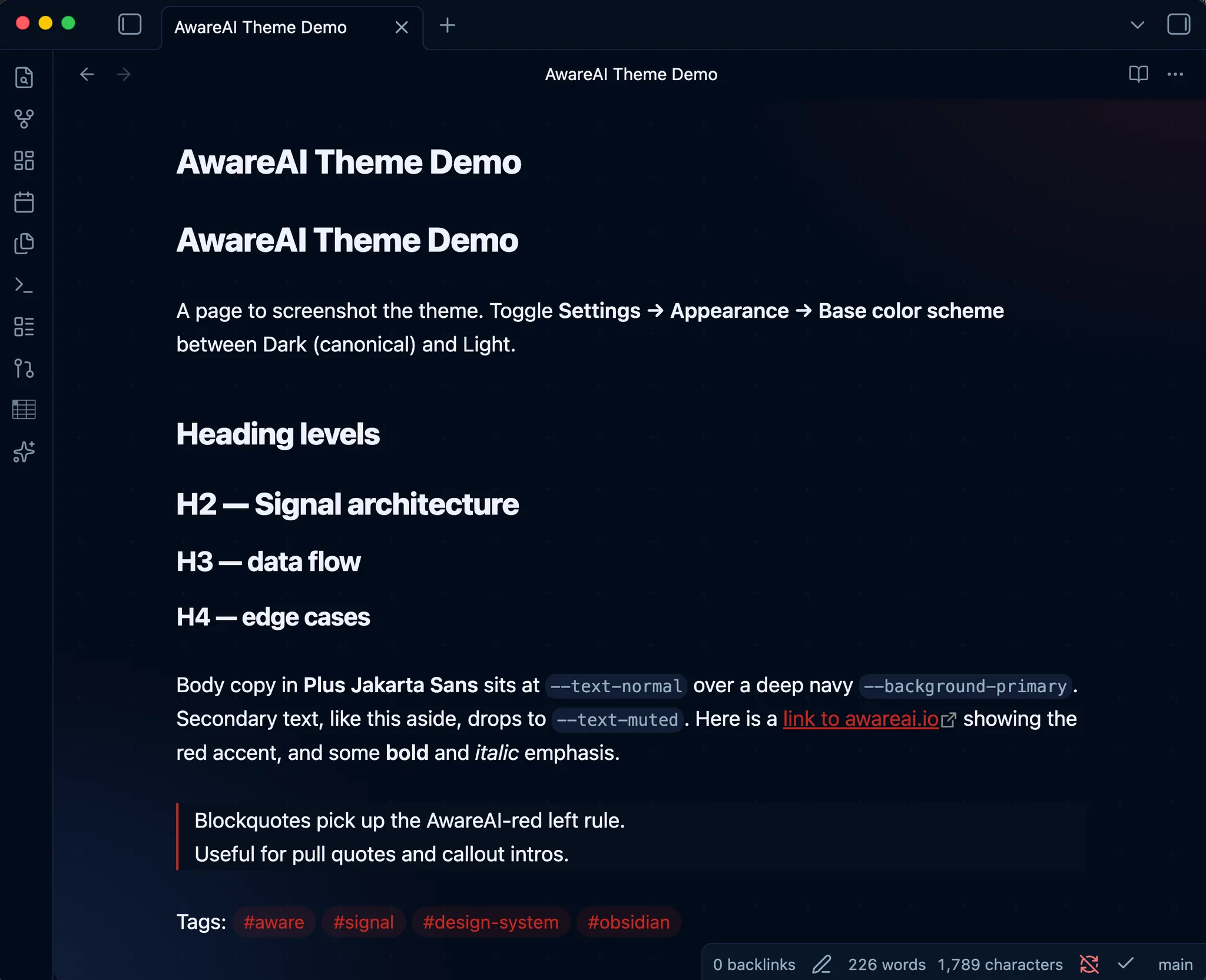 AwareAI screenshot
