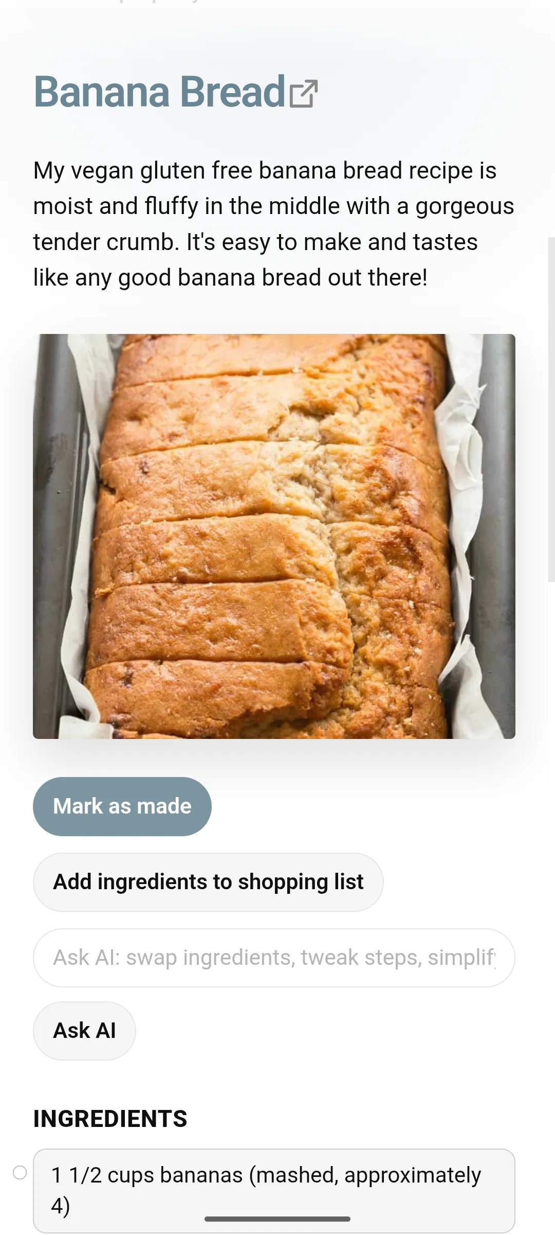 Recipe Vault screenshot