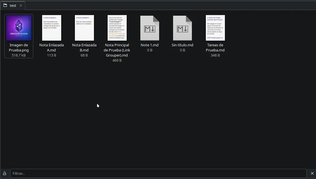 Link Grouper screenshot