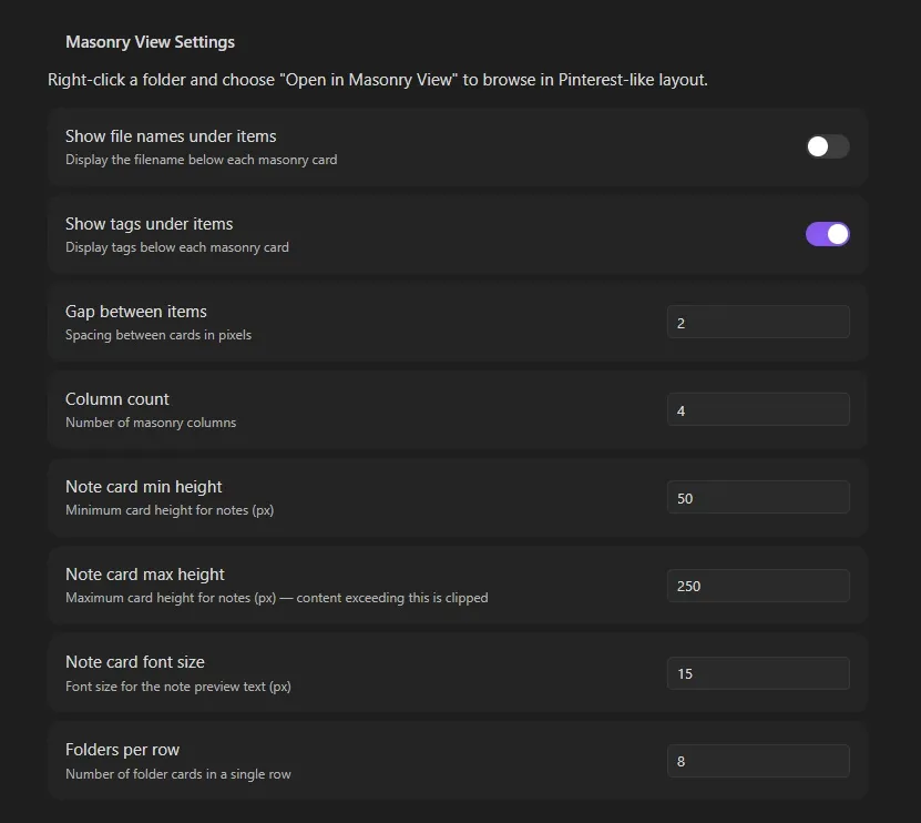 Masonry Pinboards screenshot