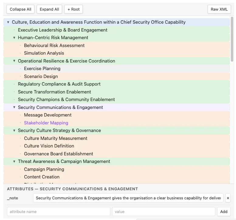 OPML Editor screenshot
