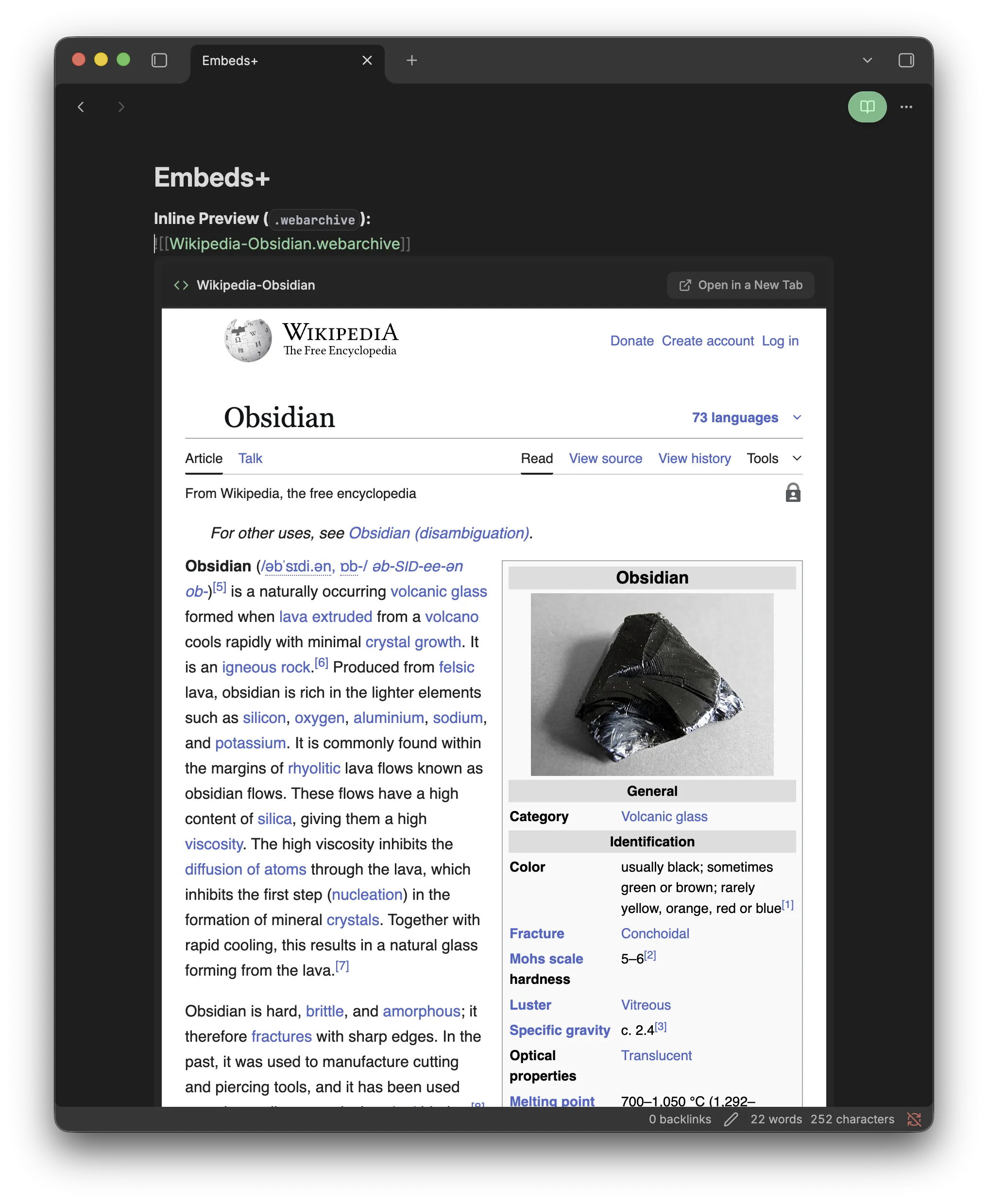 Embeds+ screenshot