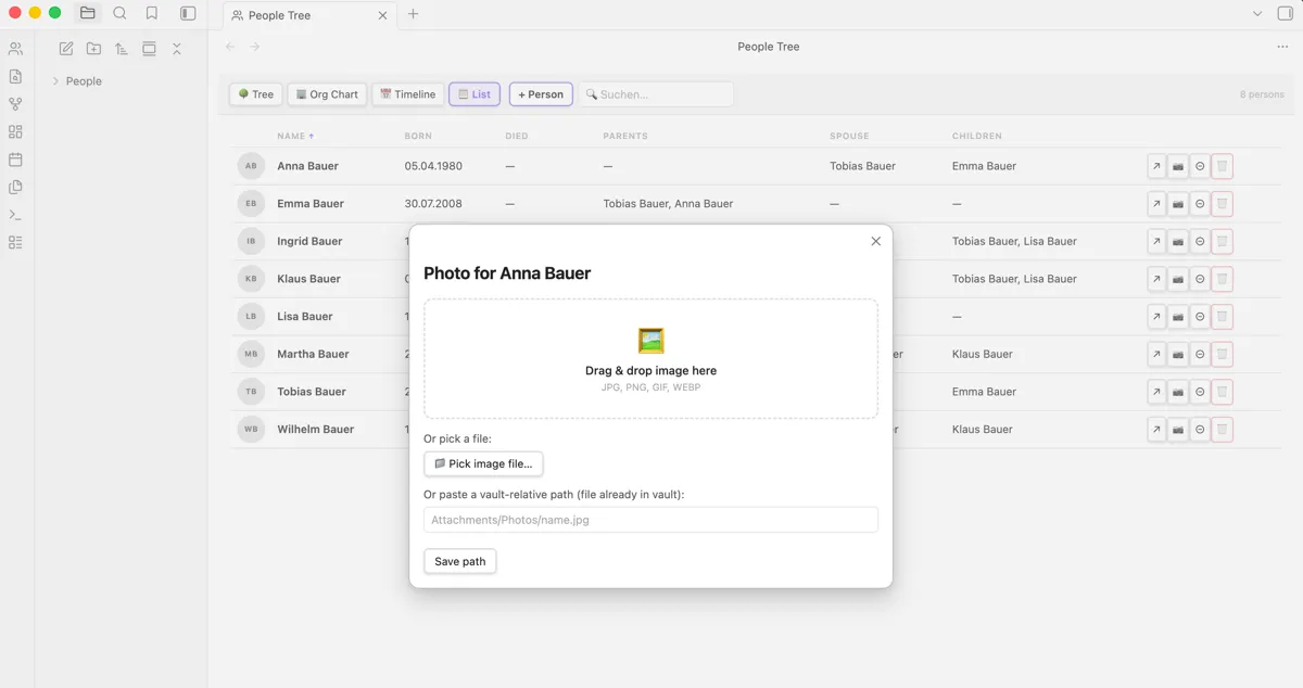 People Tree screenshot