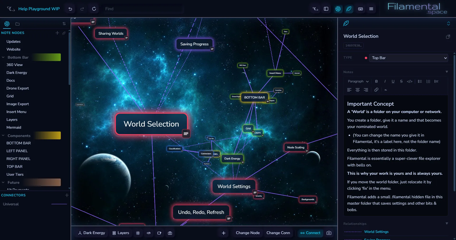 3D Filamental Graph screenshot
