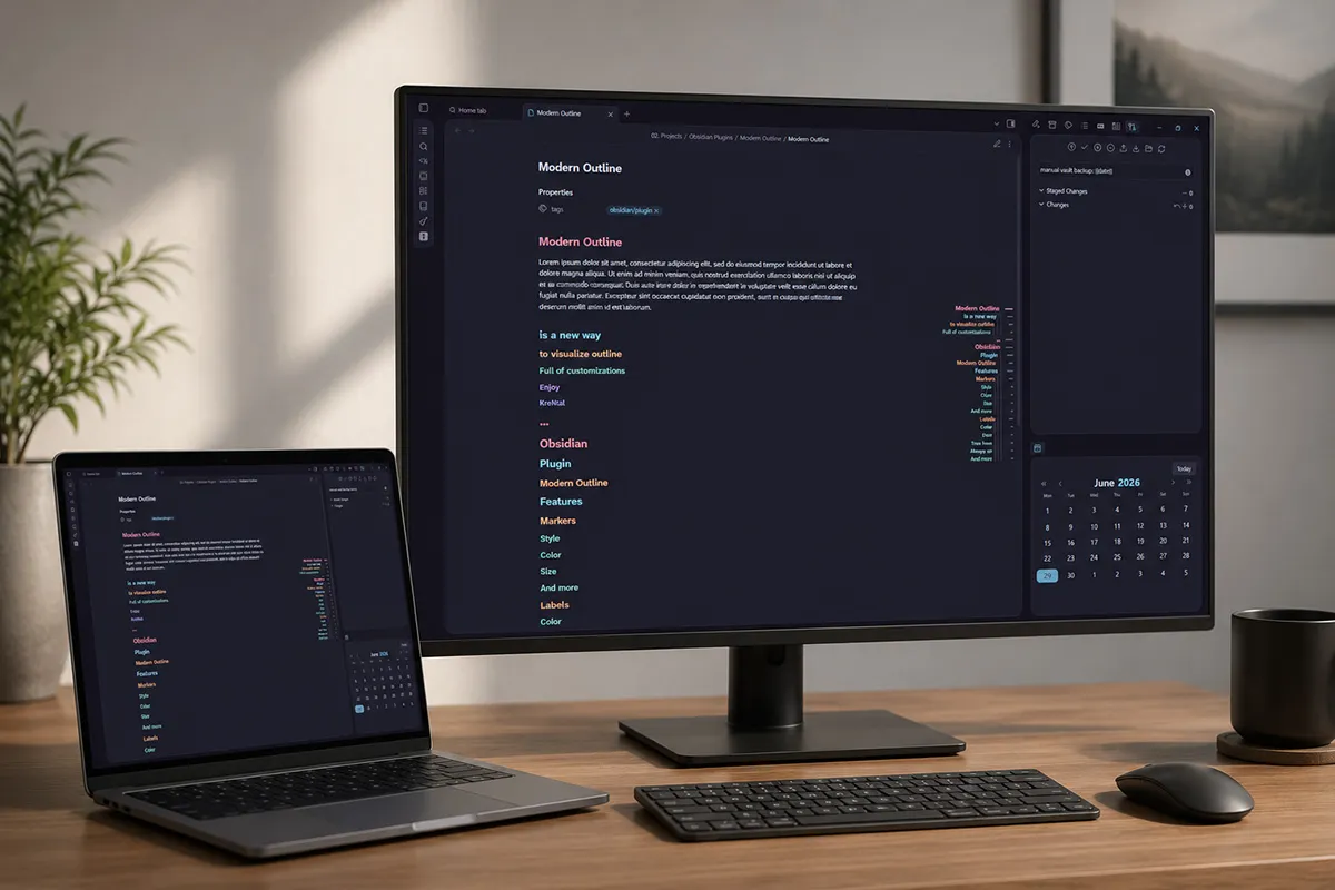 Modern Outline screenshot