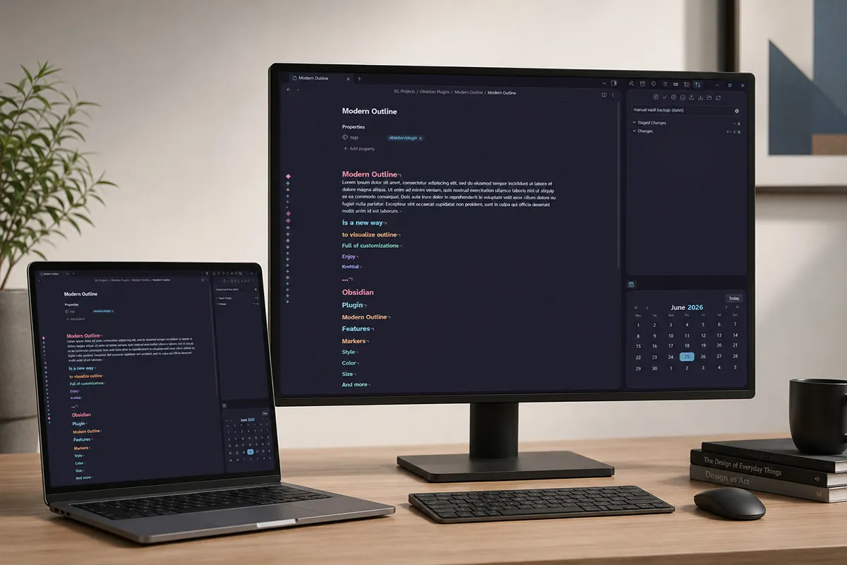 Modern Outline screenshot
