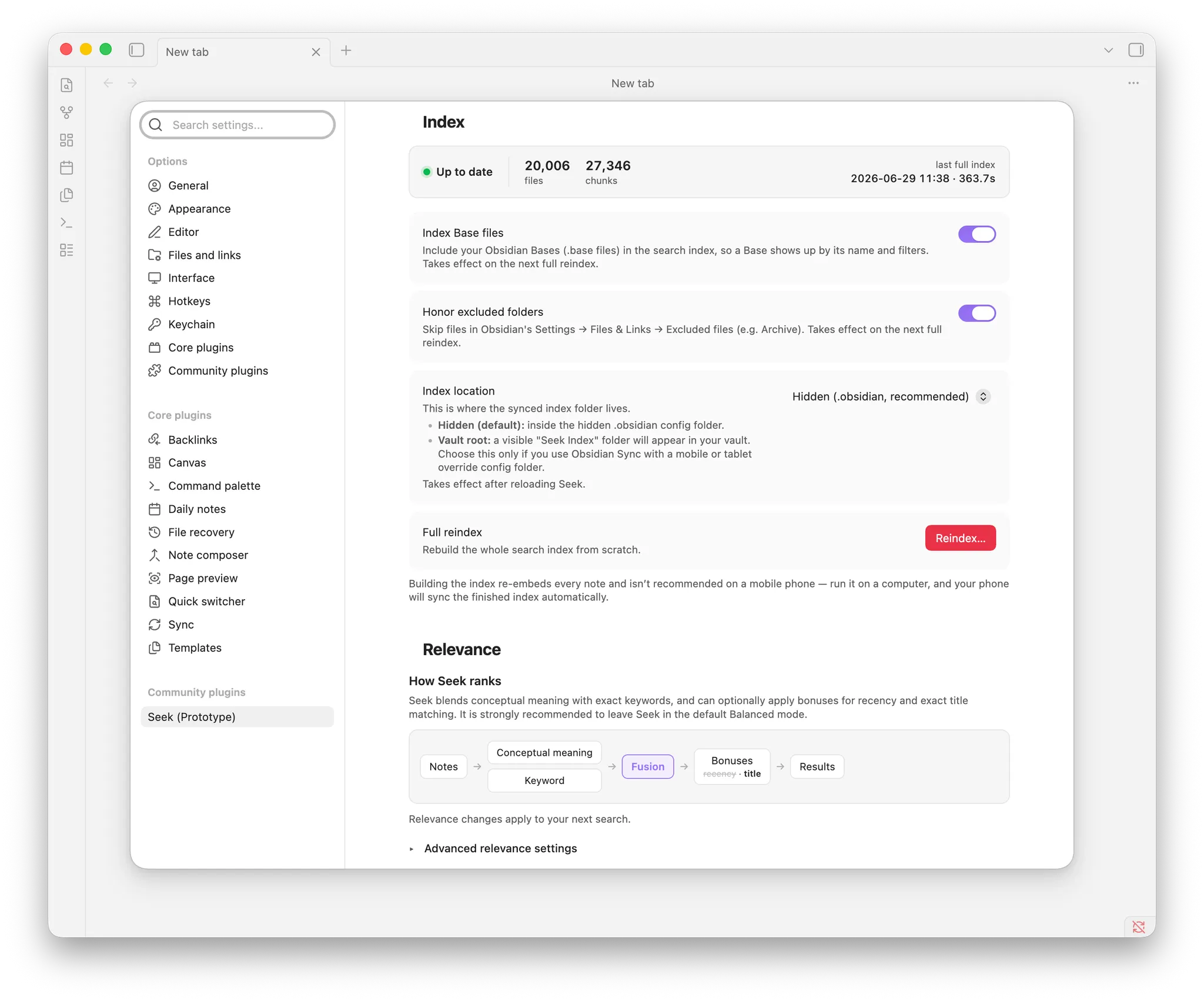 Seek screenshot