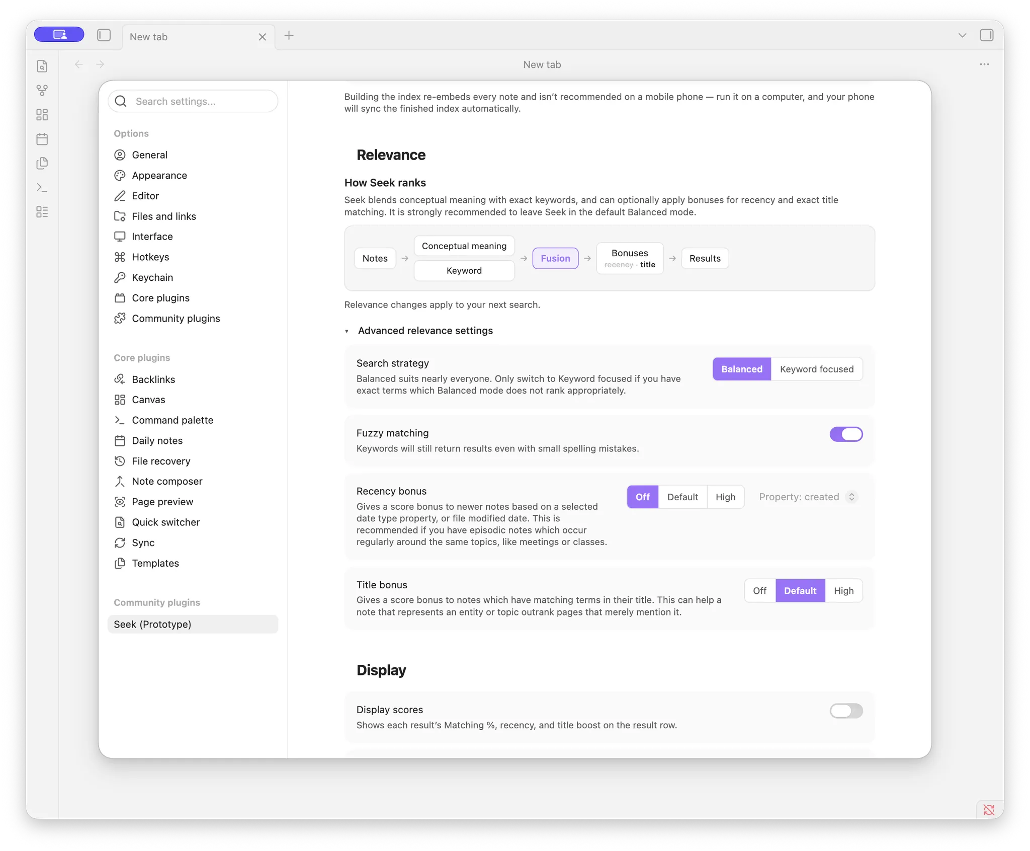 Seek screenshot