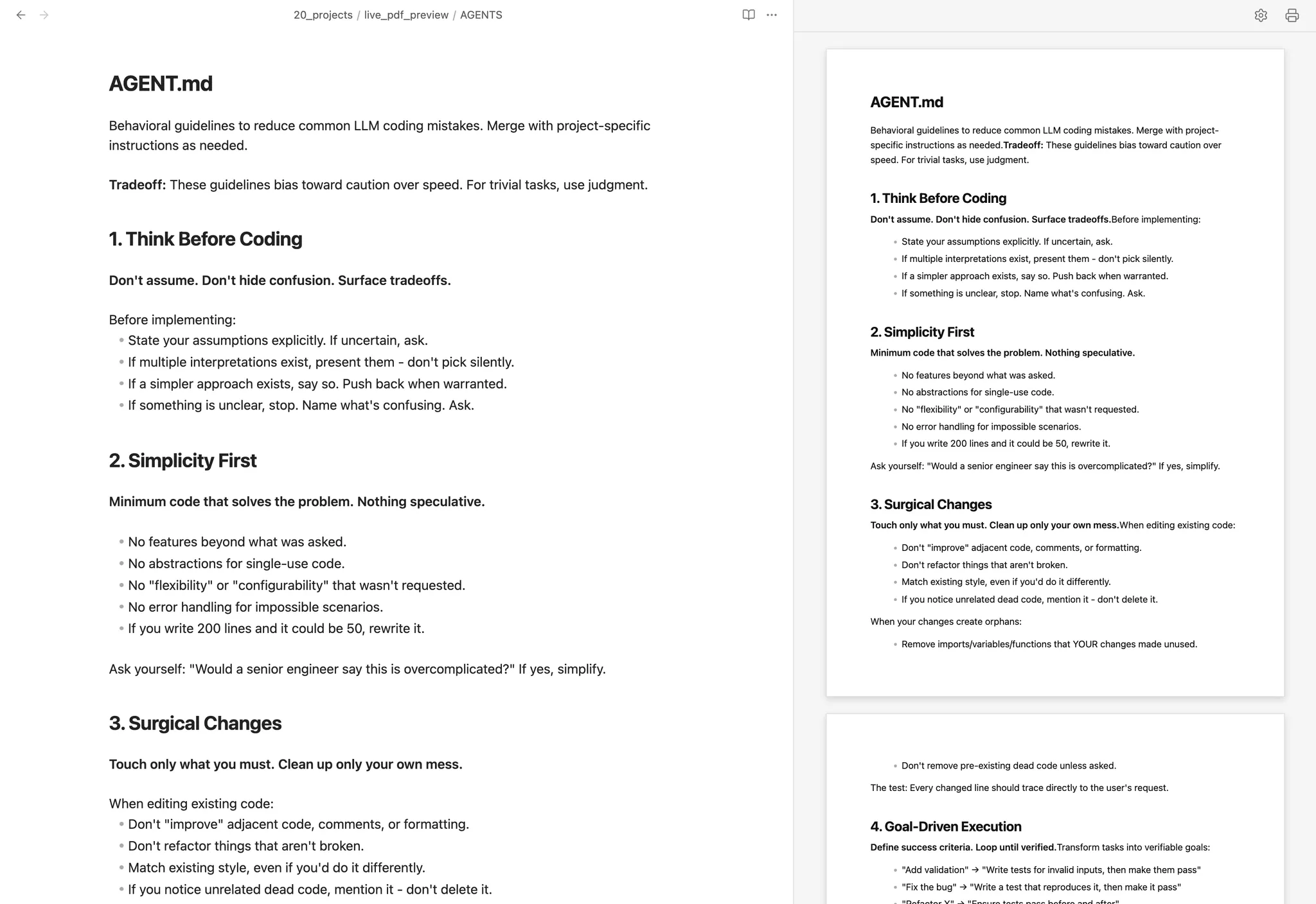 Live PDF Preview screenshot