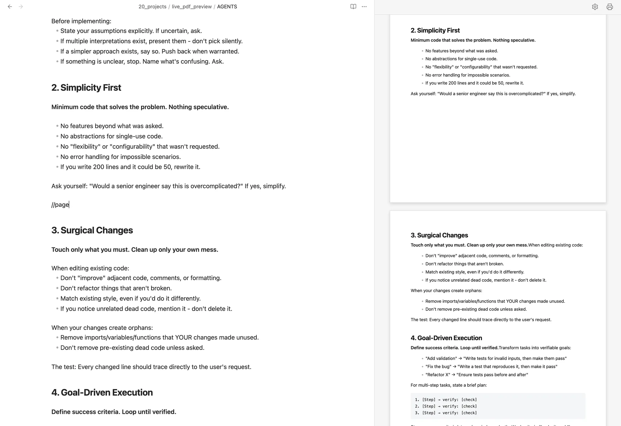 Live PDF Preview screenshot