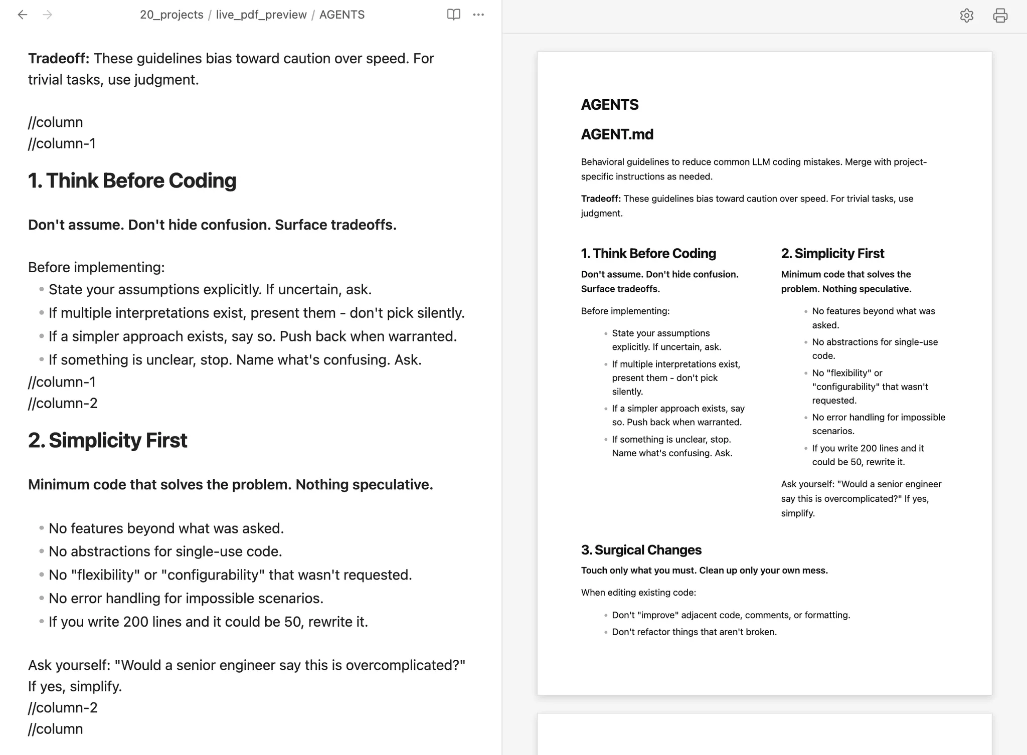 Live PDF Preview screenshot