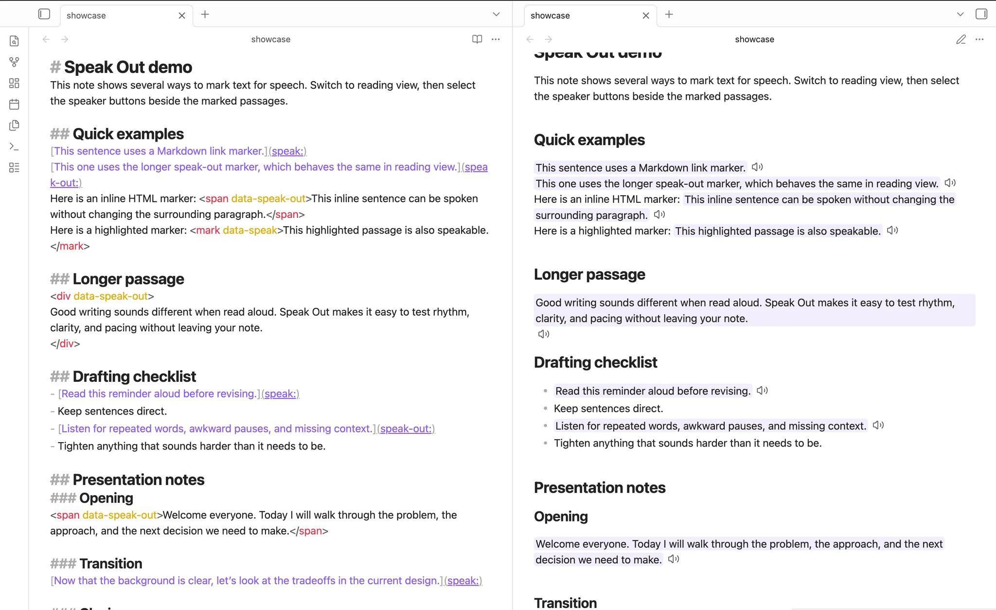 Speak Out screenshot