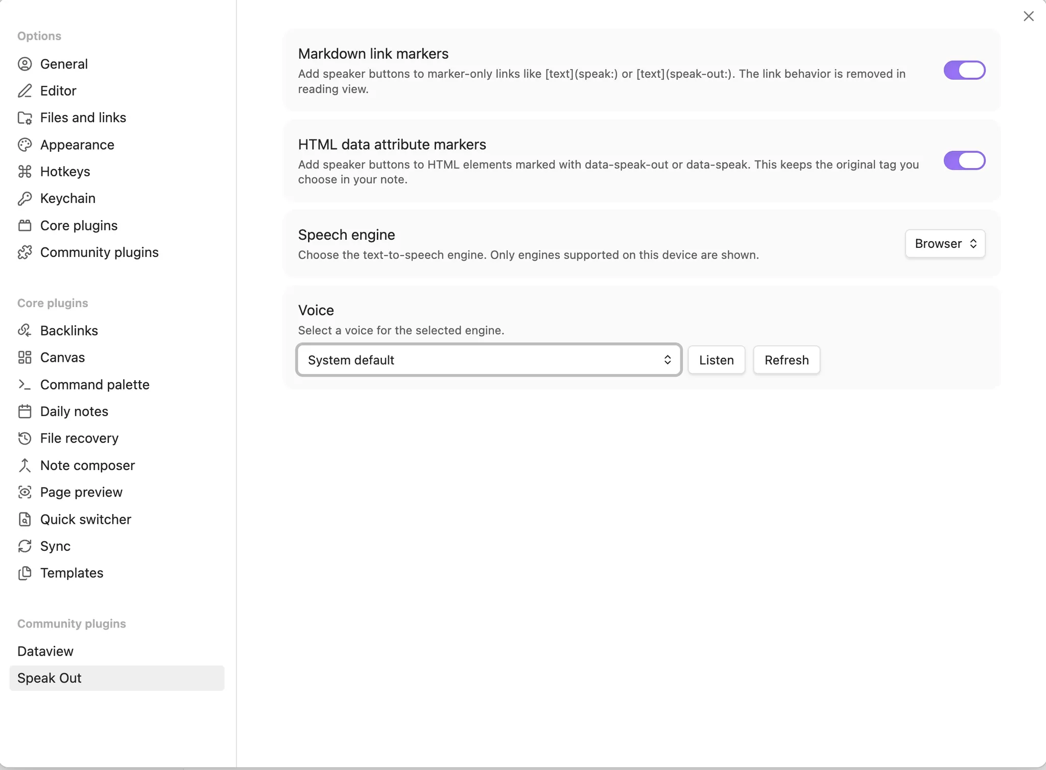 Speak Out screenshot