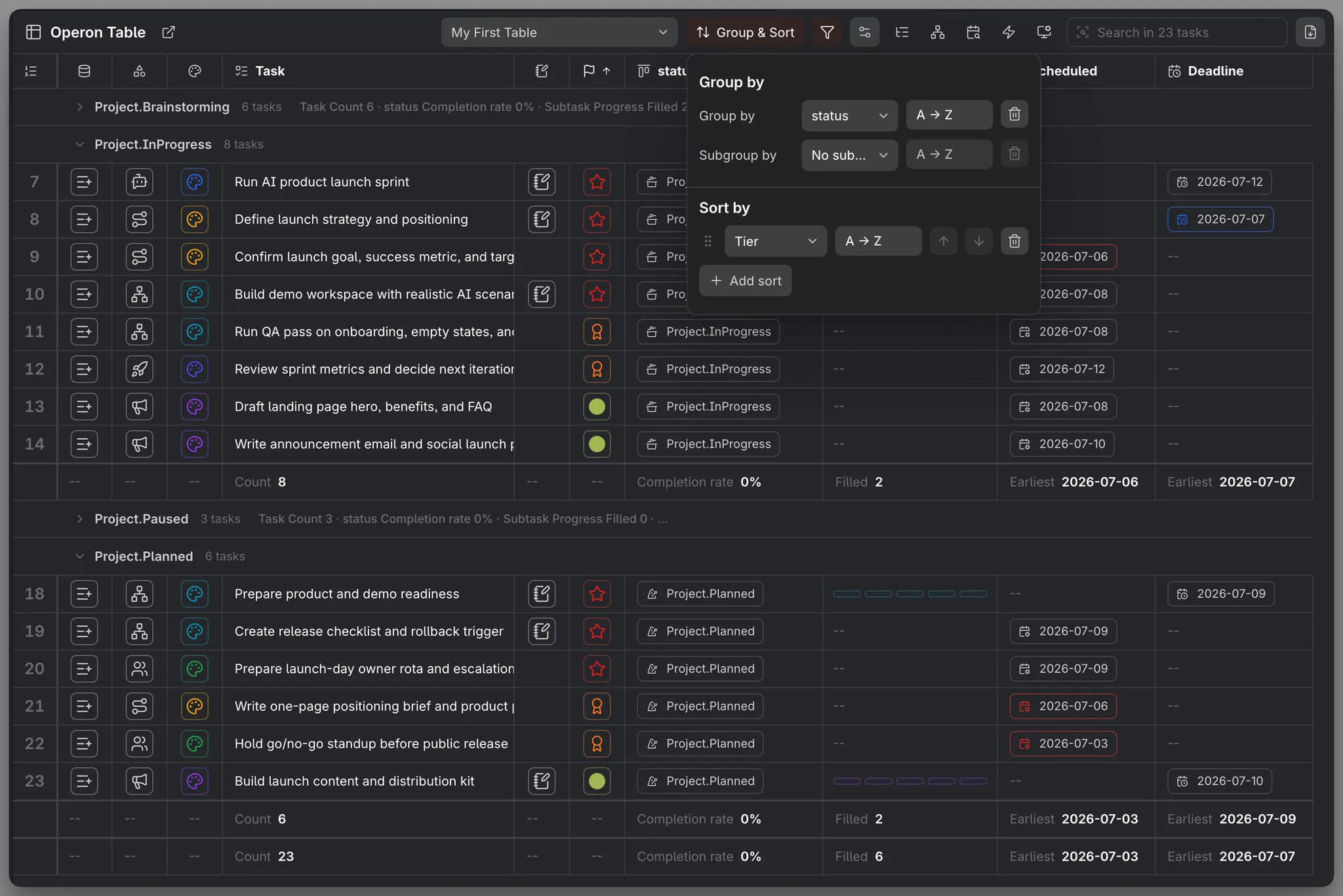 Operon screenshot