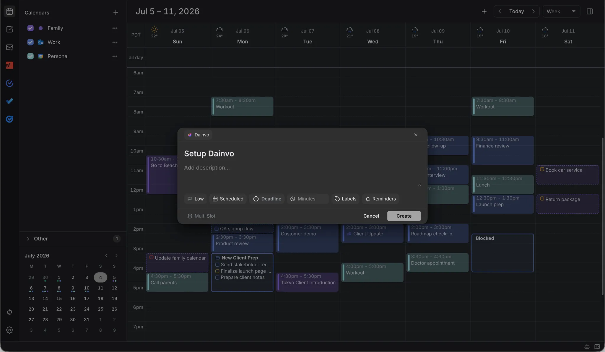 Dainvo Task Manager screenshot