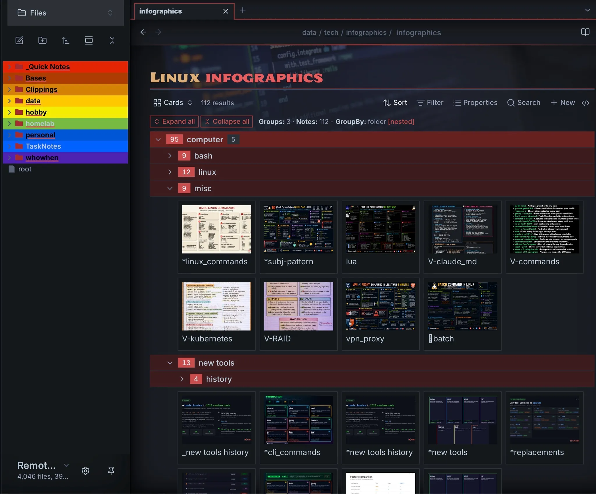 Collapsing Group Table screenshot