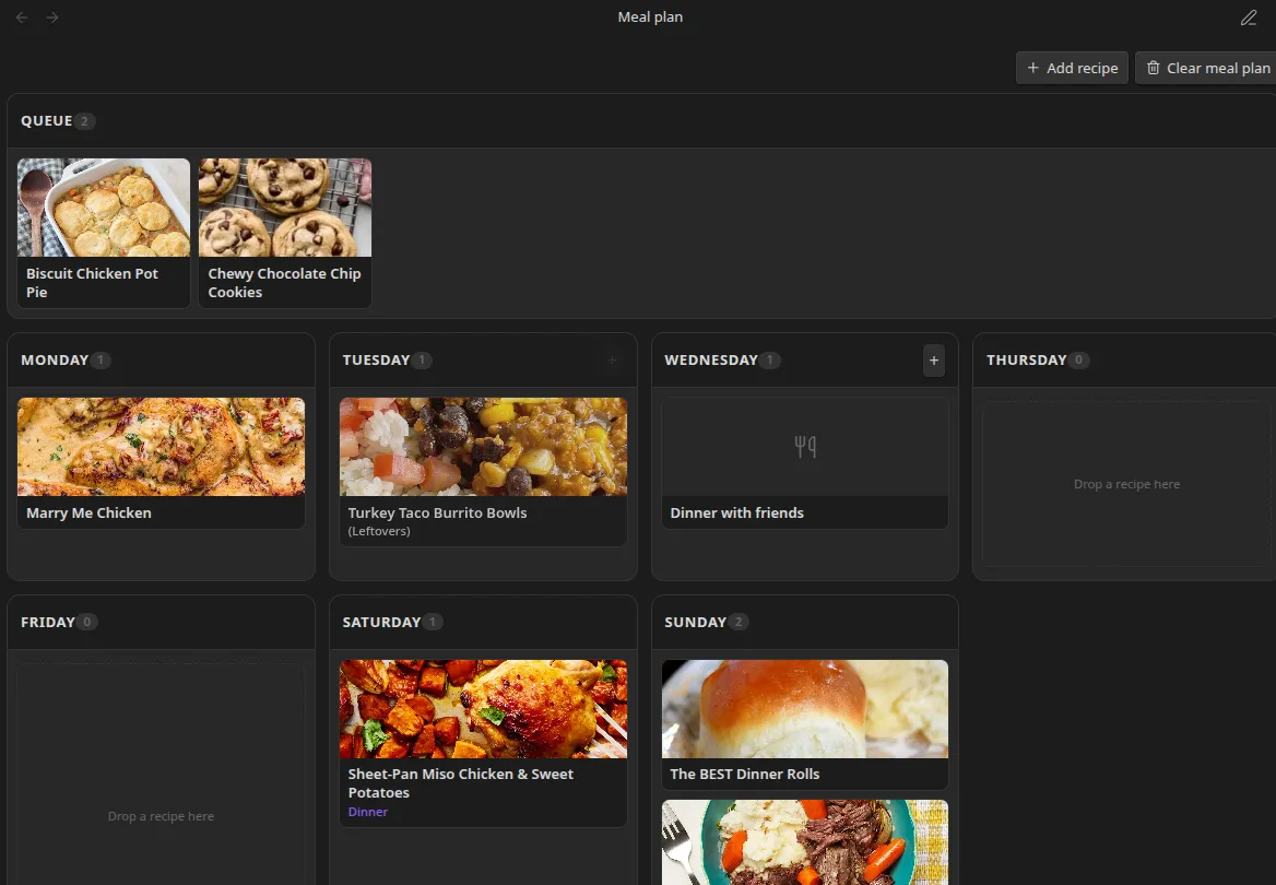 Recipe Box screenshot