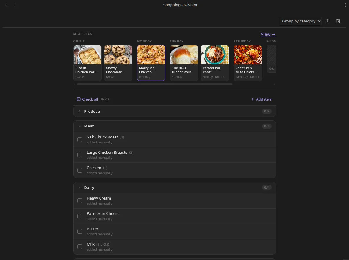 Recipe Box screenshot