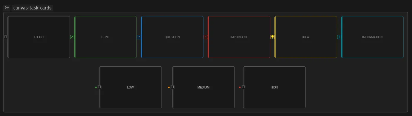 Canvas Task Cards screenshot