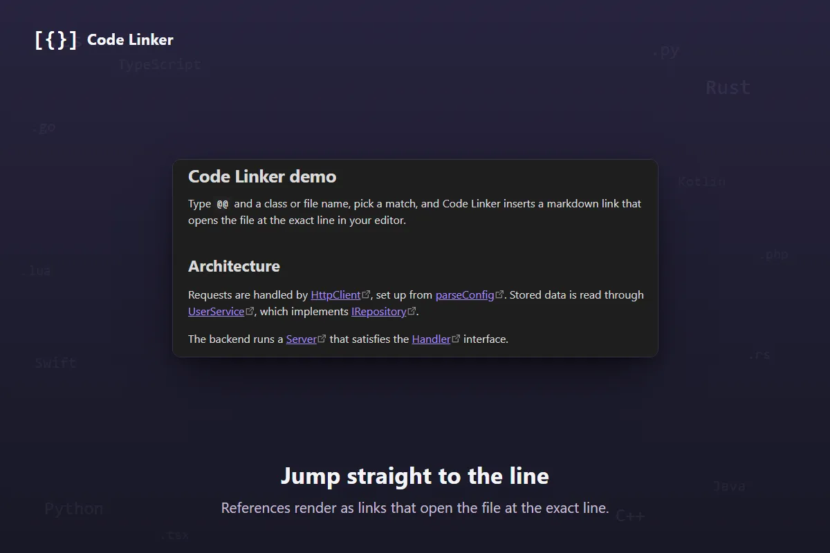 Code Linker screenshot
