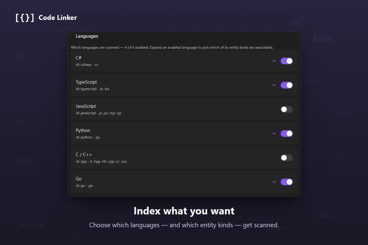 Code Linker screenshot