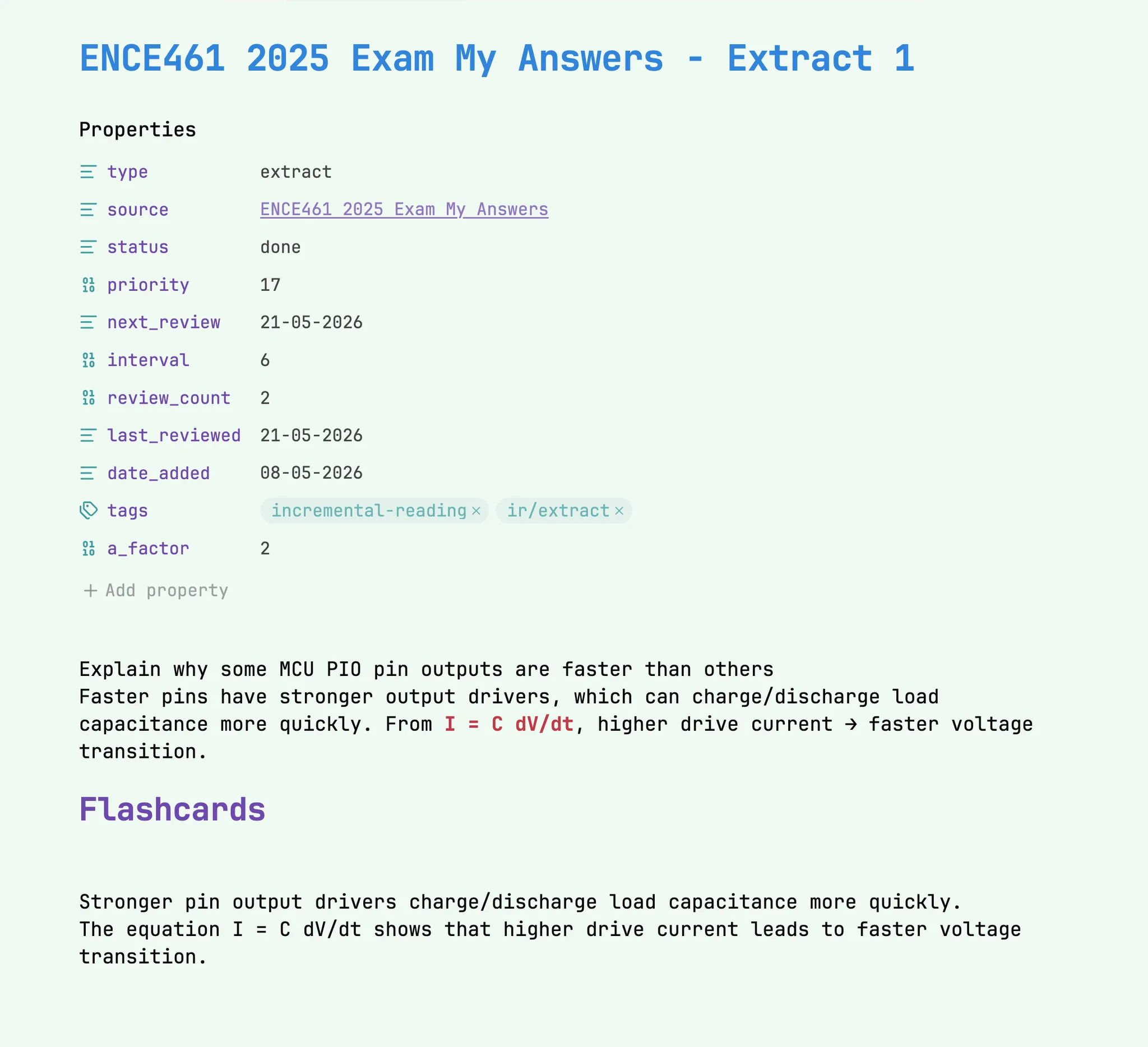 Incremental Reading Toolkit screenshot