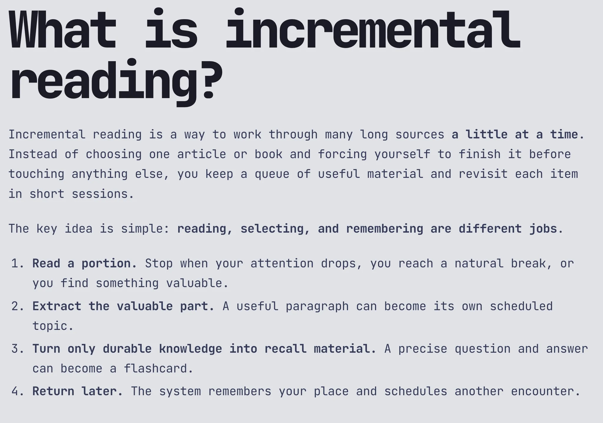 Incremental Reading Toolkit screenshot