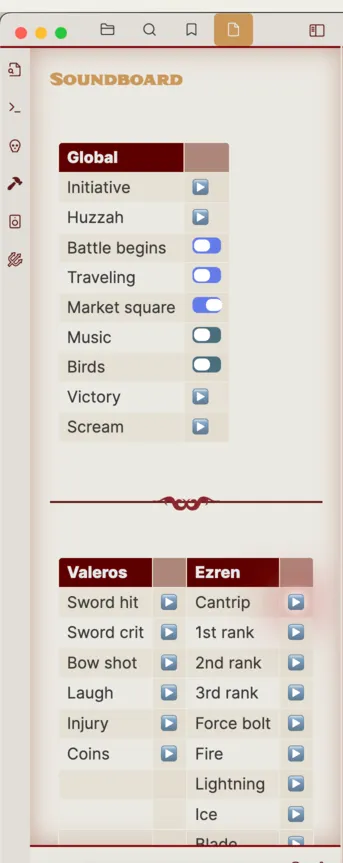 Syrinscape Online Player screenshot