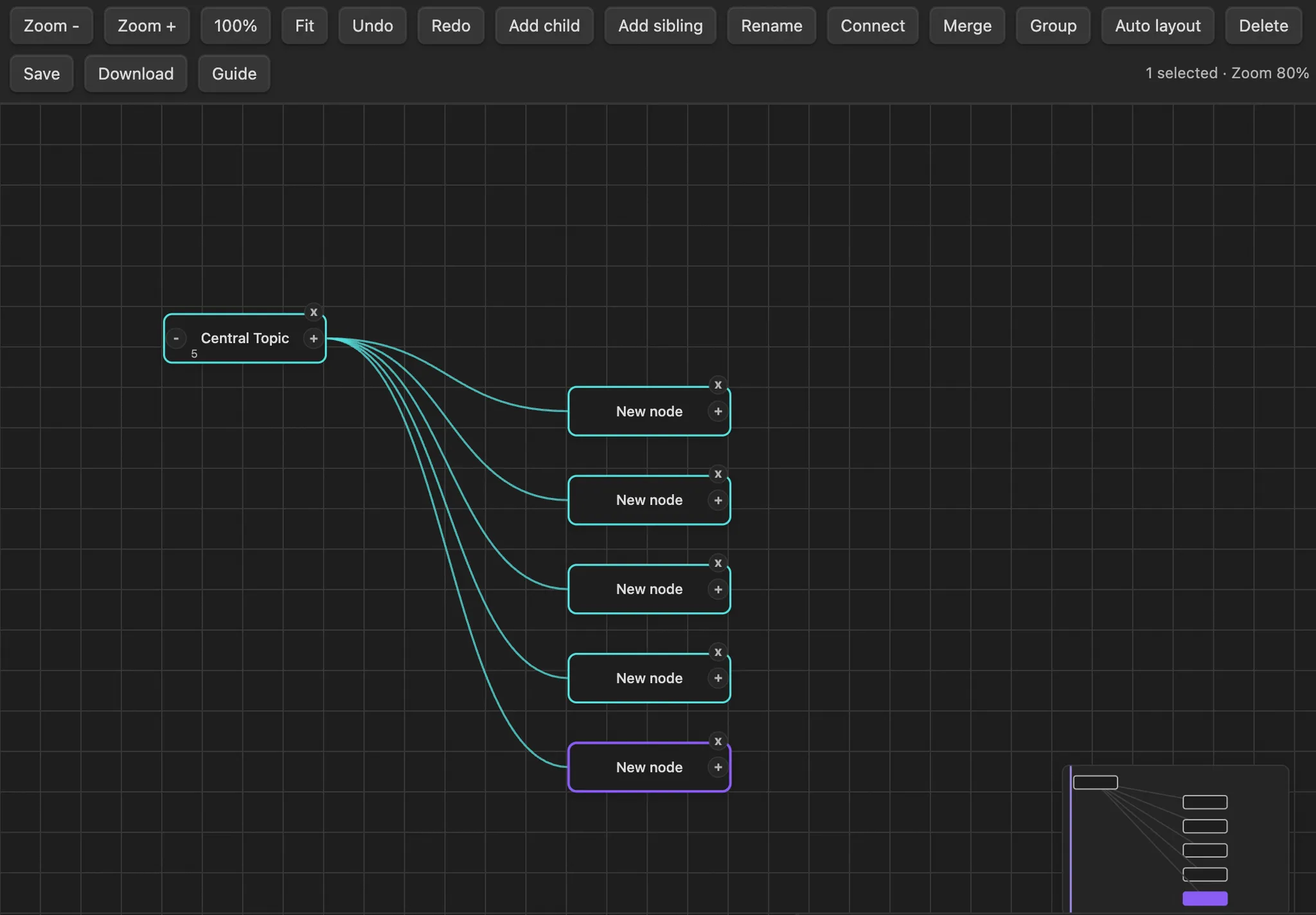 Mind Map Visual screenshot