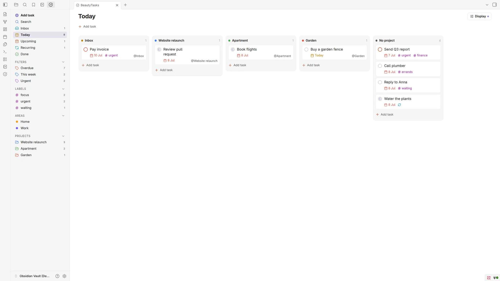 BeautyTasks screenshot
