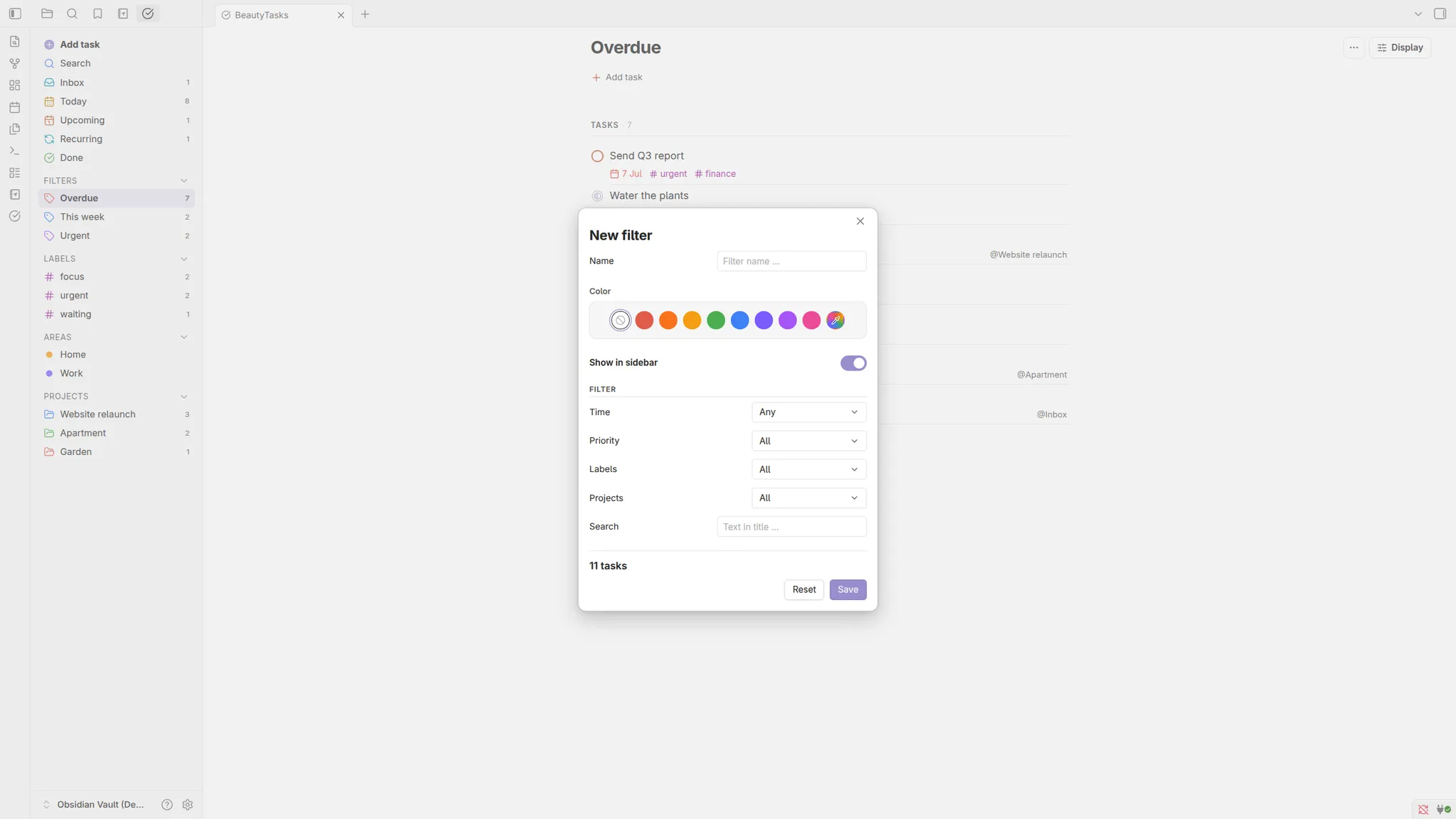 BeautyTasks screenshot