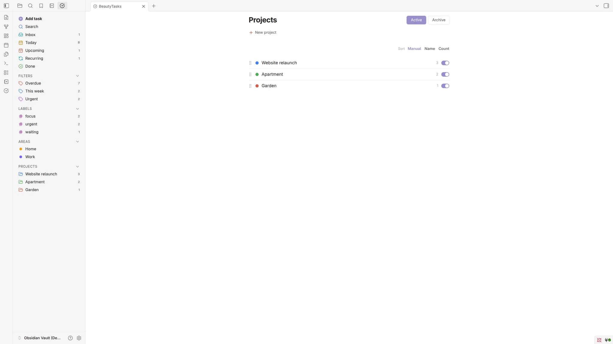 BeautyTasks screenshot