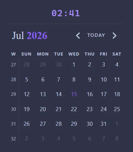 Calendar Clock Companion screenshot